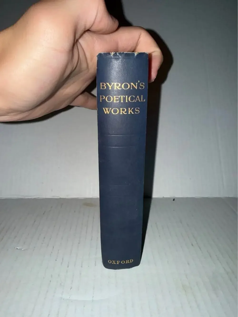 1928 HC Book the poetical works of Lord Byron Pub. By Oxford university press